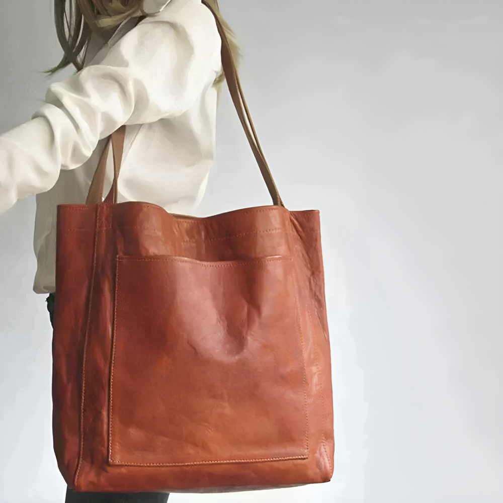 Lorenas moderner Chic | Stilvolle Ledertasche